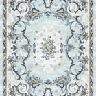 Sarelli Interiors Textiles Ethereal Garland Arabesque Classic Savonnerie Style Custom Bespoke Elegant Italian Luxury Premium Handmade & Handtufted Area Rug Carpet, Made of Viscose Material, With Cotton Backing, High & Low Processing Method, 8-14mm Thickness, Available in Bamboo Silk, Tencel, Viscose, Fine Wool, Flame Retardant & Stain Resistant Optional Finishes