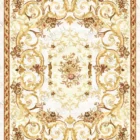 Sarelli Interiors Textiles Ethereal Garland Arabesque Classic Savonnerie Style Custom Bespoke Elegant Italian Luxury Premium Handmade & Handtufted Area Rug Carpet, Made of Viscose Material, With Cotton Backing, High & Low Processing Method, 8-14mm Thickness, Available in Bamboo Silk, Tencel, Viscose, Fine Wool, Flame Retardant & Stain Resistant Optional Finishes