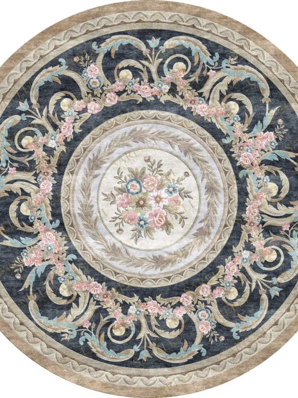 Couronne de fleurs ronde