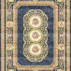 Sarelli Interiors Textiles Royal Garden Medallions Classic Neoclassic Style Custom Bespoke Elegant Italian Luxury Premium Handmade & Handtufted Area Rug Carpet, Made of Bamboo Silk Material, With Cotton Backing, 2 Levels & Carving Processing Method, 8-14mm Thickness, Available in Bamboo Silk, Tencel, Viscose, Fine Wool, Flame Retardant & Stain Resistant Optional Finishes