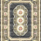 Sarelli Interiors Textiles Royal Garden Medallions Classic Neoclassic Style Custom Bespoke Elegant Italian Luxury Premium Handmade & Handtufted Area Rug Carpet, Made of Bamboo Silk Material, With Cotton Backing, 2 Levels & Carving Processing Method, 8-14mm Thickness, Available in Bamboo Silk, Tencel, Viscose, Fine Wool, Flame Retardant & Stain Resistant Optional Finishes