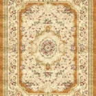 Sarelli Interiors Textiles Botanical Crest Harmony Classic Savonnerie Style Custom Bespoke Elegant Italian Luxury Premium Handmade & Handtufted Area Rug Carpet, Made of Viscose Material, With Cotton Backing, 2 Levels Processing Method, 8-14mm Thickness, Available in Bamboo Silk, Tencel, Viscose, Fine Wool, Flame Retardant & Stain Resistant Optional Finishes