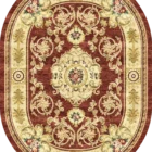 Sarelli Interiors Textiles Baroque Acanthus Oval Classic Aubusson Style Custom Bespoke Elegant Italian Luxury Premium Handmade & Handtufted Area Rug Carpet, Made of Viscose Material, With Cotton Backing, 2 Levels Processing Method, 8-14mm Thickness, Available in Bamboo Silk, Tencel, Viscose, Fine Wool, Flame Retardant & Stain Resistant Optional Finishes
