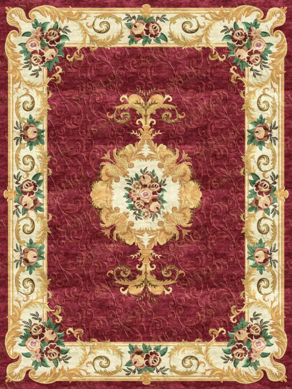 Sarelli Interiors Textiles Savonnerie Heritage Medallion Classic Aubusson Style Custom Bespoke Elegant Italian Luxury Premium Handmade & Handtufted Area Rug Carpet, Made of Viscose Material, With Cotton Backing, High & Low Processing Method, 8-14mm Thickness, Available in Bamboo Silk, Tencel, Viscose, Fine Wool, Flame Retardant & Stain Resistant Optional Finishes