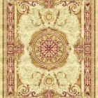 Sarelli Interiors Textiles Palatial Medallion Scroll Classic Aubusson Style Custom Bespoke Elegant Italian Luxury Premium Handmade & Handtufted Area Rug Carpet, Made of Viscose Material, With Cotton Backing, High & Low Processing Method, 8-14mm Thickness, Available in Bamboo Silk, Tencel, Viscose, Fine Wool, Flame Retardant & Stain Resistant Optional Finishes
