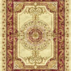 Sarelli Interiors Textiles Palace Shield Arabesque Classic Aubusson Style Custom Bespoke Elegant Italian Luxury Premium Handmade & Handtufted Area Rug Carpet, Made of Viscose Material, With Cotton Backing, High & Low Processing Method, 8-14mm Thickness, Available in Bamboo Silk, Tencel, Viscose, Fine Wool, Flame Retardant & Stain Resistant Optional Finishes