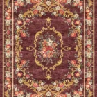 Sarelli Interiors Textiles Heritage Blossom Grandeur Classic Savonnerie Style Custom Bespoke Elegant Italian Luxury Premium Handmade & Handtufted Area Rug Carpet, Made of Viscose Material, With Cotton Backing, 1 Level Cut Pile Processing Method, 8-14mm Thickness, Available in Bamboo Silk, Tencel, Viscose, Fine Wool, Flame Retardant & Stain Resistant Optional Finishes