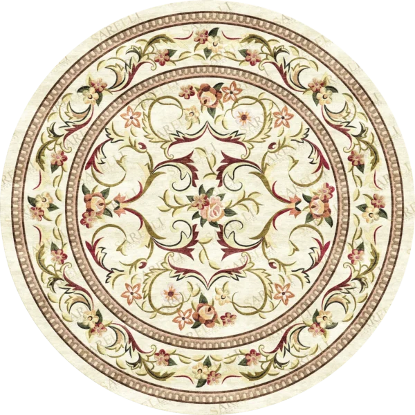 Sarelli Interiors Textiles Graceful Flora Majilis Classic Timeless Style Custom Bespoke Elegant Italian Luxury Premium Handmade & Handtufted Area Rug Carpet, Made of Viscose Material, With Cotton Backing, 1 Level Cut Pile Processing Method, 8-14mm Thickness, Available in Bamboo Silk, Tencel, Viscose, Fine Wool, Flame Retardant & Stain Resistant Optional Finishes