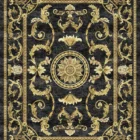 Sarelli Interiors Textiles Empire Acanthus Shield Classic Neoclassic Style Custom Bespoke Elegant Italian Luxury Premium Handmade & Handtufted Area Rug Carpet, Made of Bamboo Silk Material, With Cotton Backing, High & Low Processing Method, 8-14mm Thickness, Available in Bamboo Silk, Tencel, Viscose, Fine Wool, Flame Retardant & Stain Resistant Optional Finishes