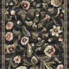 Sarelli Interiors Textiles Garden Flower Dance Classic Timeless Style Custom Bespoke Elegant Italian Luxury Premium Handmade & Handtufted Area Rug Carpet, Made of Botanical Silk Material, With Cotton Backing, 1 Level Cut Pile Processing Method, 8-14mm Thickness, Available in Bamboo Silk, Tencel, Viscose, Fine Wool, Flame Retardant & Stain Resistant Optional Finishes