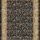 Sarelli Interiors Textiles Midnight Acanthus Tapestry Classic Aubusson Style Custom Bespoke Elegant Italian Luxury Premium Handmade & Handtufted Area Rug Carpet, Made of Viscose Material, With Cotton Backing, High & Low Processing Method, 8-14mm Thickness, Available in Bamboo Silk, Tencel, Viscose, Fine Wool, Flame Retardant & Stain Resistant Optional Finishes