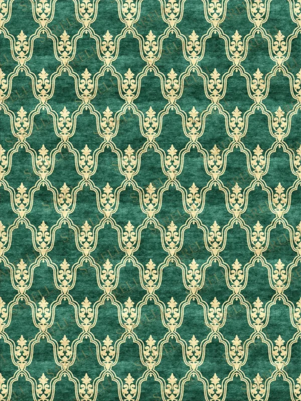 Sarelli Interiors Textiles Fleur Path Harmony Classic Timeless Style Custom Bespoke Elegant Italian Luxury Premium Handmade & Handtufted Area Rug Carpet, Made of Botanical Silk Material, With Cotton Backing, 1 Level Cut Pile Processing Method, 8-14mm Thickness, Available in Bamboo Silk, Tencel, Viscose, Fine Wool, Flame Retardant & Stain Resistant Optional Finishes