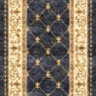 Sarelli Interiors Textiles Regal Design Hallway Classic Neoclassic Style Custom Bespoke Elegant Italian Luxury Premium Handmade & Handtufted Area Rug Carpet, Made of Bamboo Silk Material, With Cotton Backing, 3 Levels Processing Method, 8-14mm Thickness, Available in Bamboo Silk, Tencel, Viscose, Fine Wool, Flame Retardant & Stain Resistant Optional Finishes