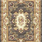 Sarelli Interiors Textiles Baroque Pearl Rosette Classic Aubusson Style Custom Bespoke Elegant Italian Luxury Premium Handmade & Handtufted Area Rug Carpet, Made of Viscose Material, With Cotton Backing, 3 Levels Processing Method, 8-14mm Thickness, Available in Bamboo Silk, Tencel, Viscose, Fine Wool, Flame Retardant & Stain Resistant Optional Finishes