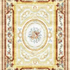 Sarelli Interiors Textiles Antique Laurel Medallion Classic Savonnerie Style Custom Bespoke Elegant Italian Luxury Premium Handmade & Handtufted Area Rug Carpet, Made of Viscose Material, With Cotton Backing, 1 Level Cut Pile Processing Method, 8-14mm Thickness, Available in Bamboo Silk, Tencel, Viscose, Fine Wool, Flame Retardant & Stain Resistant Optional Finishes