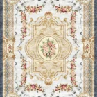 Sarelli Interiors Textiles Brocade Ribbon Serenity Classic Savonnerie Style Custom Bespoke Elegant Italian Luxury Premium Handmade & Handtufted Area Rug Carpet, Made of Viscose Material, With Cotton Backing, TBA Processing Method, 8-14mm Thickness, Available in Bamboo Silk, Tencel, Viscose, Fine Wool, Flame Retardant & Stain Resistant Optional Finishes