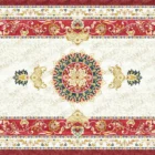 Sarelli Interiors Textiles Royal Court Medallion Classic Aubusson Style Custom Bespoke Elegant Italian Luxury Premium Handmade & Handtufted Area Rug Carpet, Made of Viscose Material, With Cotton Backing, High & Low Processing Method, 8-14mm Thickness, Available in Bamboo Silk, Tencel, Viscose, Fine Wool, Flame Retardant & Stain Resistant Optional Finishes