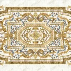 Sarelli Interiors Textiles Royal Scroll Cartouche Classic Neoclassic Style Custom Bespoke Elegant Italian Luxury Premium Handmade & Handtufted Area Rug Carpet, Made of Bamboo Silk Material, With Cotton Backing, High & Low Processing Method, 8-14mm Thickness, Available in Bamboo Silk, Tencel, Viscose, Fine Wool, Flame Retardant & Stain Resistant Optional Finishes
