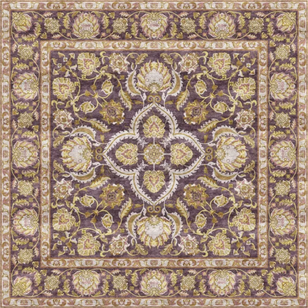 Sarelli Interiors Textiles Regal Petal Quatrefoil Classic Aubusson Style Custom Bespoke Elegant Italian Luxury Premium Handmade & Handtufted Area Rug Carpet, Made of Viscose Material, With Cotton Backing, 1 Level Cut Pile Processing Method, 8-14mm Thickness, Available in Bamboo Silk, Tencel, Viscose, Fine Wool, Flame Retardant & Stain Resistant Optional Finishes