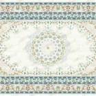 Sarelli Interiors Textiles White Petal Canopy Classic Aubusson Style Custom Bespoke Elegant Italian Luxury Premium Handmade & Handtufted Area Rug Carpet, Made of Viscose Material, With Cotton Backing, High & Low Processing Method, 8-14mm Thickness, Available in Bamboo Silk, Tencel, Viscose, Fine Wool, Flame Retardant & Stain Resistant Optional Finishes