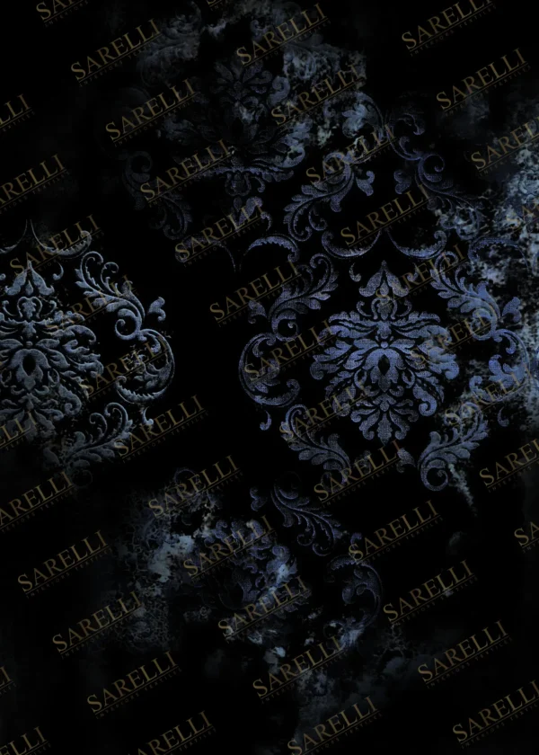 Sarelli Interiors Textiles Faded Damasque Contemporary Legacy Style Custom Bespoke Elegant Italian Luxury Premium Handmade & Handtufted Area Rug Carpet, Made of Viscose Material, With Cotton Backing, 2 Levels High & Low Processing Method, 8-14mm Thickness, Available in Bamboo Silk, Tencel, Viscose, Fine Wool, Flame Retardant & Stain Resistant Optional Finishes
