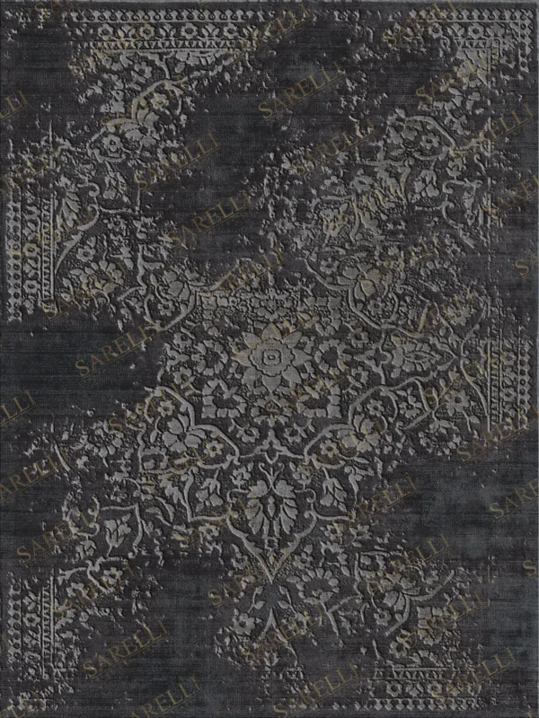 Sarelli Interiors Textiles Ancient Imprint Contemporary Legacy Style Custom Bespoke Elegant Italian Luxury Premium Handmade & Handtufted Area Rug Carpet, Made of Viscose Material, With Cotton Backing, 2 Levels High & Low Processing Method, 8-14mm Thickness, Available in Bamboo Silk, Tencel, Viscose, Fine Wool, Flame Retardant & Stain Resistant Optional Finishes