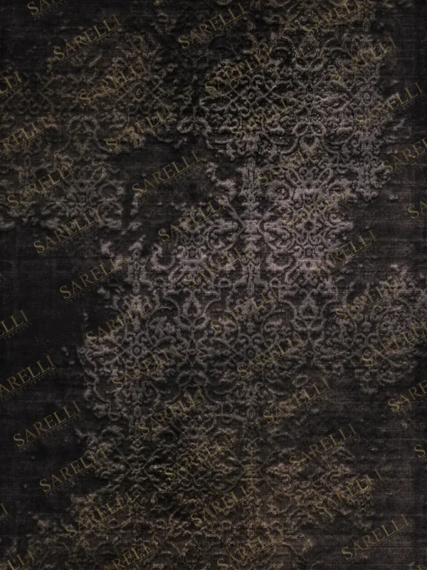 Sarelli Interiors Textiles Ancient Whisper Contemporary Legacy Style Custom Bespoke Elegant Italian Luxury Premium Handmade & Handtufted Area Rug Carpet, Made of Bamboo Silk Material, With Cotton Backing, 2 Levels High & Low Processing Method, 8-14mm Thickness, Available in Bamboo Silk, Tencel, Viscose, Fine Wool, Flame Retardant & Stain Resistant Optional Finishes