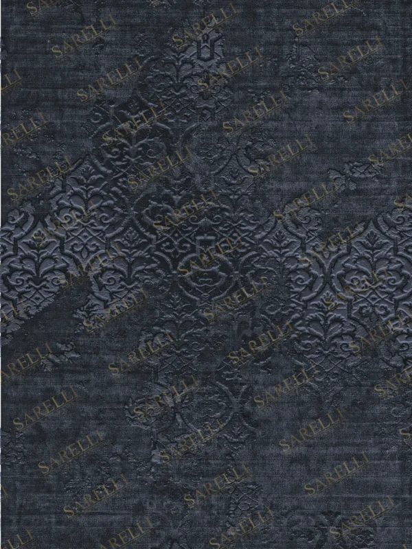 Sarelli Interiors Textiles Silver Drift Contemporary Legacy Style Custom Bespoke Elegant Italian Luxury Premium Handmade & Handtufted Area Rug Carpet, Made of Bamboo Silk Material, With Cotton Backing, 2 Levels High & Low Processing Method, 8-14mm Thickness, Available in Bamboo Silk, Tencel, Viscose, Fine Wool, Flame Retardant & Stain Resistant Optional Finishes