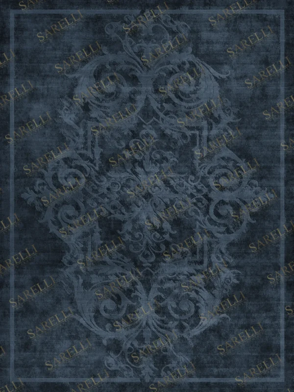 Sarelli Interiors Textiles Faded Grace Contemporary Legacy Style Custom Bespoke Elegant Italian Luxury Premium Handmade & Handtufted Area Rug Carpet, Made of Bamboo Silk Material, With Cotton Backing, 2 Levels High & Low Processing Method, 8-14mm Thickness, Available in Bamboo Silk, Tencel, Viscose, Fine Wool, Flame Retardant & Stain Resistant Optional Finishes