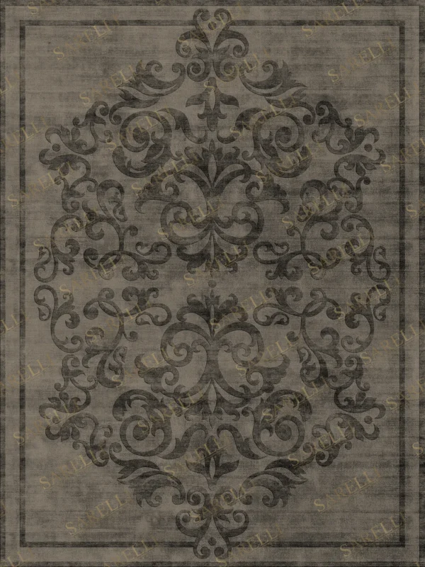 Sarelli Interiors Textiles Shadowed Line Contemporary Legacy Style Custom Bespoke Elegant Italian Luxury Premium Handmade & Handtufted Area Rug Carpet, Made of Viscose Material, With Cotton Backing, 2 Levels High & Low Processing Method, 8-14mm Thickness, Available in Bamboo Silk, Tencel, Viscose, Fine Wool, Flame Retardant & Stain Resistant Optional Finishes
