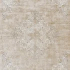 Sarelli Interiors Textiles Etched Medallion Contemporary Legacy Style Custom Bespoke Elegant Italian Luxury Premium Handmade & Handtufted Area Rug Carpet, Made of Viscose & Lincoln Wool Material, With Cotton Backing, 1 Level & Carving Processing Method, 8-14mm Thickness, Available in Bamboo Silk, Tencel, Viscose, Fine Wool, Flame Retardant & Stain Resistant Optional Finishes