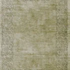 Sarelli Interiors Textiles Bloom Border Contemporary Legacy Style Custom Bespoke Elegant Italian Luxury Premium Handmade & Handtufted Area Rug Carpet, Made of Viscose & Lincoln Wool Material, With Cotton Backing, 2 Levels High & Low & Carving Processing Method, 8-14mm Thickness, Available in Bamboo Silk, Tencel, Viscose, Fine Wool, Flame Retardant & Stain Resistant Optional Finishes
