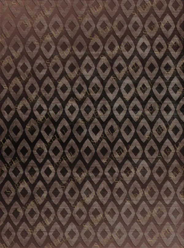 Sarelli Interiors Textiles Diamond Cascade Contemporary Essence Style Custom Bespoke Elegant Italian Luxury Premium Handmade & Handtufted Area Rug Carpet, Made of Bamboo Silk Material, With Cotton Backing, 2 Levels High & Low Processing Method, 8-14mm Thickness, Available in Bamboo Silk, Tencel, Viscose, Fine Wool, Flame Retardant & Stain Resistant Optional Finishes