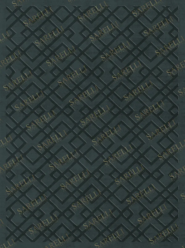 Sarelli Interiors Textiles Squares Voyage Contemporary Essence Style Custom Bespoke Elegant Italian Luxury Premium Handmade & Handtufted Area Rug Carpet, Made of Bamboo Silk Material, With Cotton Backing, 2 Levels High & Low Processing Method, 8-14mm Thickness, Available in Bamboo Silk, Tencel, Viscose, Fine Wool, Flame Retardant & Stain Resistant Optional Finishes