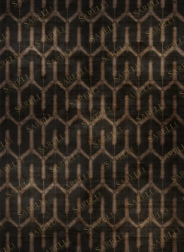 Sarelli Interiors Textiles Vista Matrix Contemporary Essence Style Custom Bespoke Elegant Italian Luxury Premium Handmade & Handtufted Area Rug Carpet, Made of Viscose Material, With Cotton Backing, 2 Levels High & Low Processing Method, 8-14mm Thickness, Available in Bamboo Silk, Tencel, Viscose, Fine Wool, Flame Retardant & Stain Resistant Optional Finishes