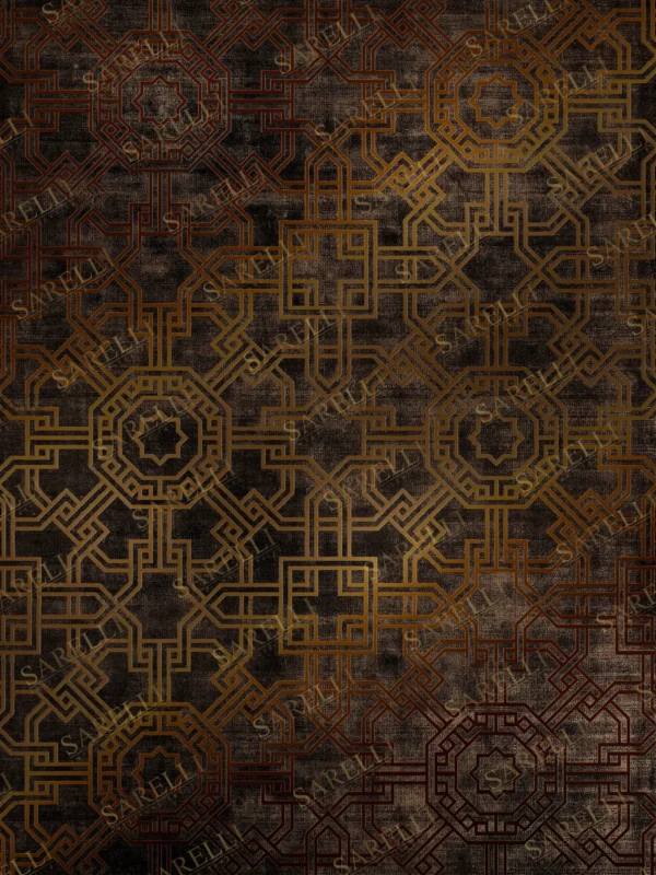 Sarelli Interiors Textiles Temple Paths Contemporary Essence Style Custom Bespoke Elegant Italian Luxury Premium Handmade & Handtufted Area Rug Carpet, Made of Viscose & New Zealand Wool Material, With Cotton Backing, Cut & Loop Processing Method, 8-14mm Thickness, Available in Bamboo Silk, Tencel, Viscose, Fine Wool, Flame Retardant & Stain Resistant Optional Finishes