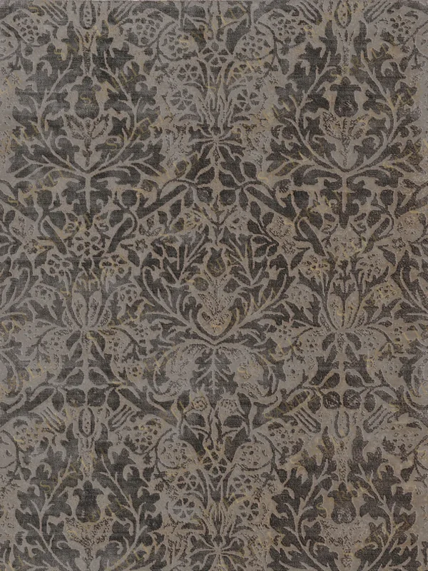 Sarelli Interiors Textiles Contemporary Embossed Garden Contemporary Earth Impression Style Custom Bespoke Elegant Italian Luxury Premium Handmade & Handtufted Area Rug Carpet, Made of Viscose & High Quality Wool Material, With Cotton Backing, 2 Levels High & Low Processing Method, 8-14mm Thickness, Available in Bamboo Silk, Tencel, Viscose, Fine Wool, Flame Retardant & Stain Resistant Optional Finishes