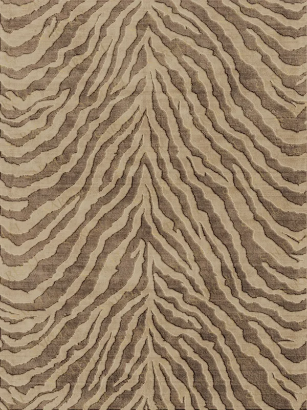 Sarelli Interiors Textiles Safari Waves Contemporary Earth Impression Style Custom Bespoke Elegant Italian Luxury Premium Handmade & Handtufted Area Rug Carpet, Made of Viscose Material, With Cotton Backing, 2 Levels High & Low & Carving Processing Method, 8-14mm Thickness, Available in Bamboo Silk, Tencel, Viscose, Fine Wool, Flame Retardant & Stain Resistant Optional Finishes
