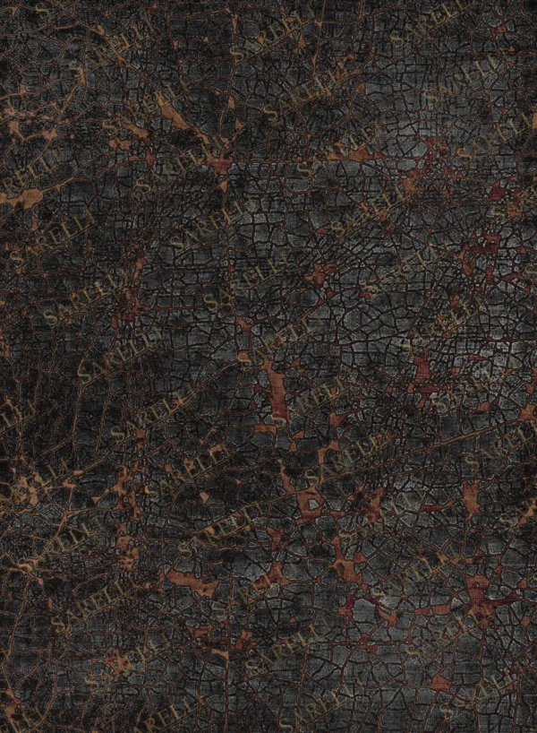 Sarelli Interiors Textiles Amber Terrain Contemporary Earth Impression Style Custom Bespoke Elegant Italian Luxury Premium Handmade & Handtufted Area Rug Carpet, Made of Viscose & New Zealand Wool Material, With Cotton Backing, Cut & Loop Processing Method, 8-14mm Thickness, Available in Bamboo Silk, Tencel, Viscose, Fine Wool, Flame Retardant & Stain Resistant Optional Finishes