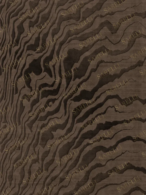 Sarelli Interiors Textiles Canyon Whispers Contemporary Earth Impression Style Custom Bespoke Elegant Italian Luxury Premium Handmade & Handtufted Area Rug Carpet, Made of Viscose Material, With Cotton Backing, 2 Levels High & Low & Carving Processing Method, 8-14mm Thickness, Available in Bamboo Silk, Tencel, Viscose, Fine Wool, Flame Retardant & Stain Resistant Optional Finishes