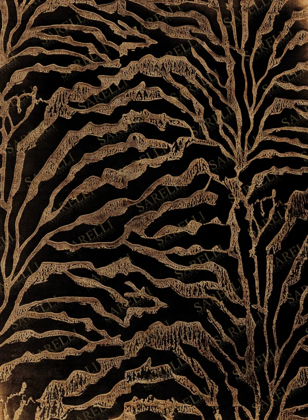 Sarelli Interiors Textiles Golden Savanna Contemporary Gold Selection Style Custom Bespoke Elegant Italian Luxury Premium Handmade & Handtufted Area Rug Carpet, Made of Viscose & Lurex Material, With Cotton Backing, Cut & Loop Processing Method, 8-14mm Thickness, Available in Bamboo Silk, Tencel, Viscose, Fine Wool, Flame Retardant & Stain Resistant Optional Finishes