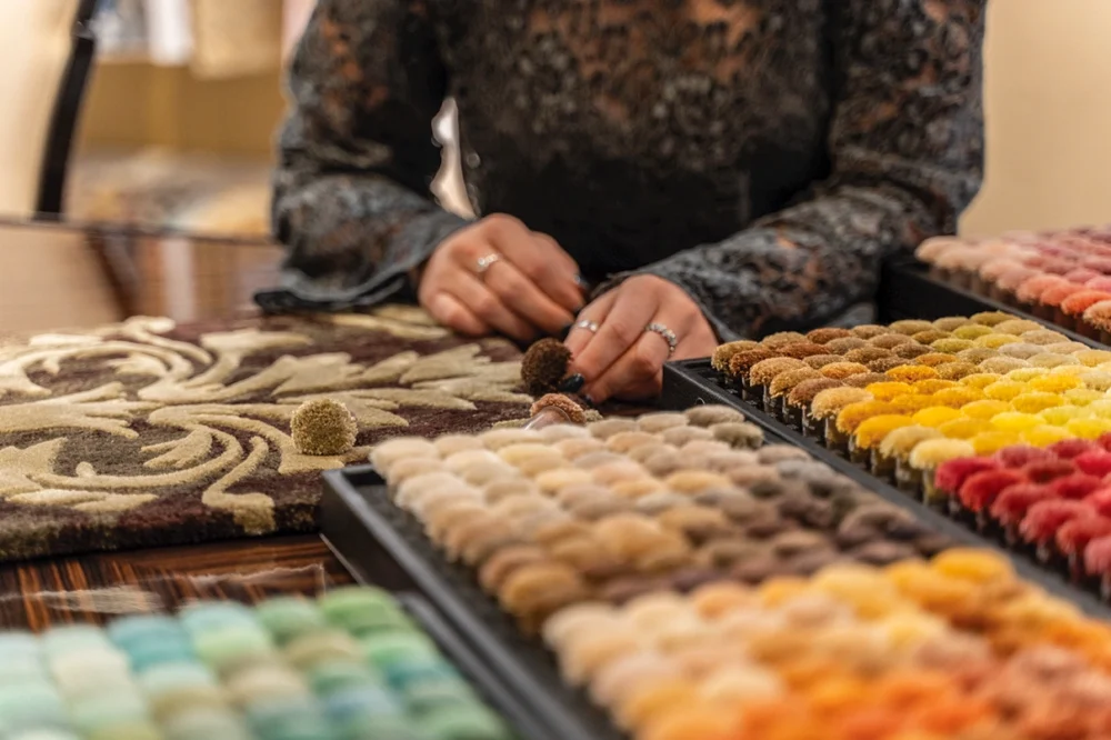 sarelli-services-hero-3 Sarelli Interiors Textiles custom bespoke rug, carpet and fabric services. Textile customisation and development, technical consultation, project management, installation, maintenance and archive & heritage services, quality assurance and express sampling. Residential, hospitality, commercial and public spaces interior design projects.