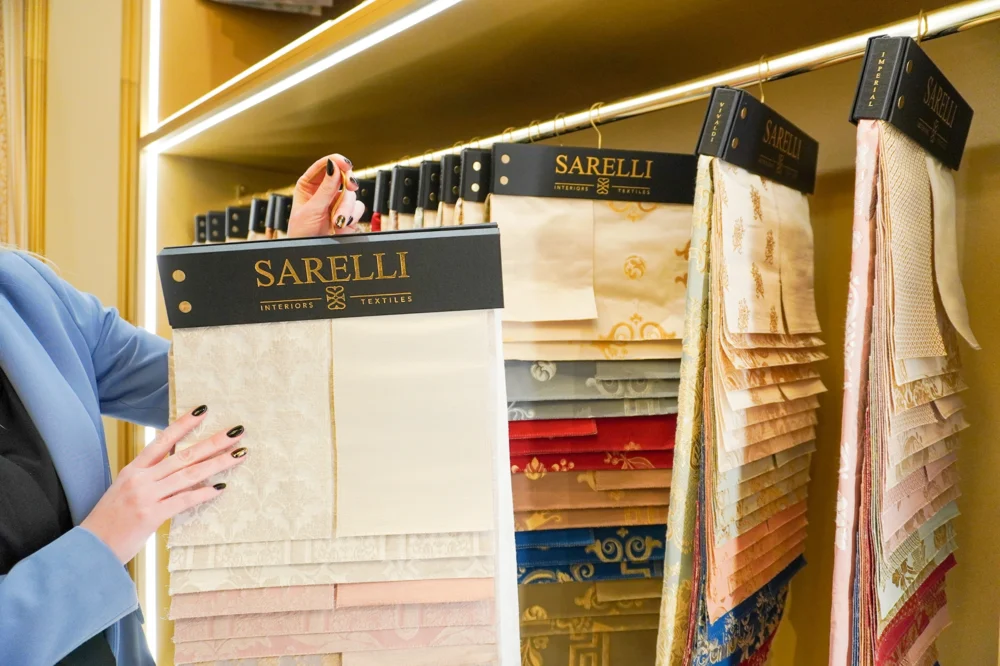 sarelli-services-hero-5 Sarelli Interiors Textiles custom bespoke rug, carpet and fabric services. Textile customisation and development, technical consultation, project management, installation, maintenance and archive & heritage services, quality assurance and express sampling. Residential, hospitality, commercial and public spaces interior design projects.