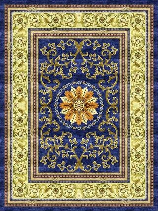 Aubusson Hand-Tufted Rug Collection rug 1009BL high-resolution preview