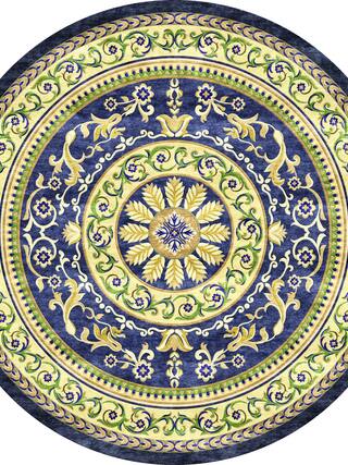 Aubusson Hand-Tufted Rug Collection rug 1012BL high-resolution preview