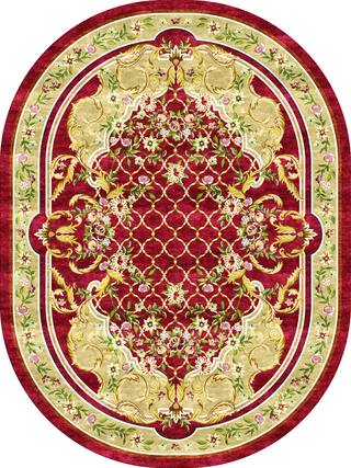Aubusson Hand-Tufted Rug Collection rug 1027RE high-resolution preview