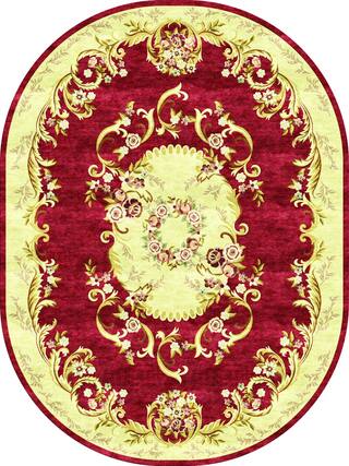 Aubusson Hand-Tufted Rug Collection rug 1028RE high-resolution preview