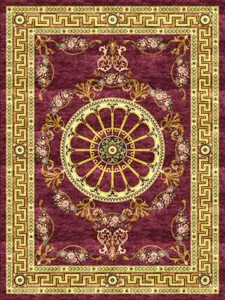 Aubusson Hand-Tufted Rug Collection rug 1030RE high-resolution preview