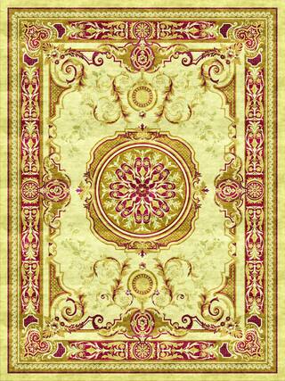 Aubusson Hand-Tufted Rug Collection rug 1033RE high-resolution preview