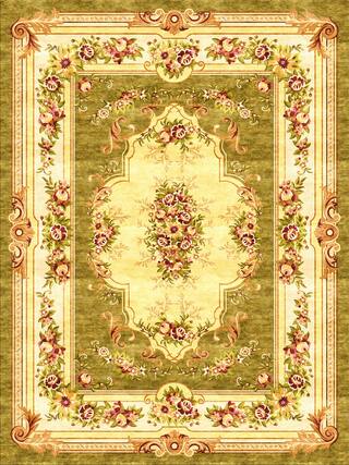 Aubusson Hand-Tufted Rug Collection rug 1039IV high-resolution preview